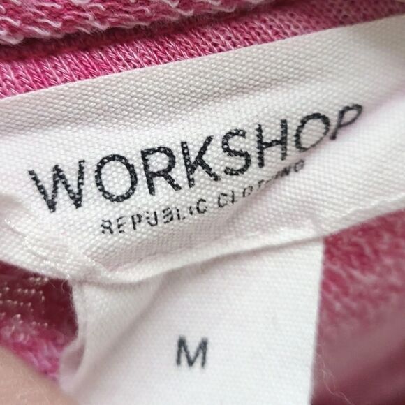 Workshop Republic Pink Sweatshirt Womens Medium Distressed Tunic - Picture 6 of 6